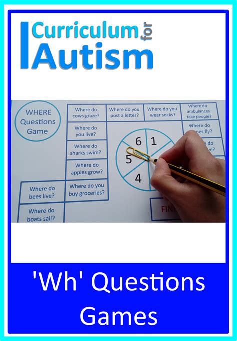 Autism Speech And Language Wh Questions Clip Cards Task Box Special