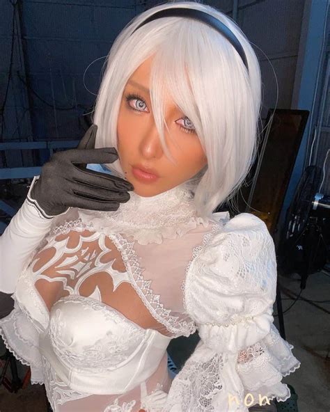 nonさんのインスタグラム写真 noninstagram 「2b bride 💎 white japanesegirl cos cosplay cosplayer