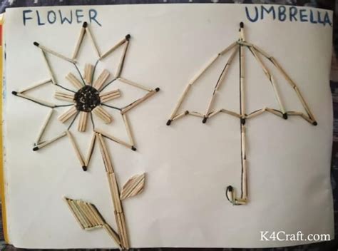 Matchstick Art And Craft Ideas Kids Can Make Kidpid