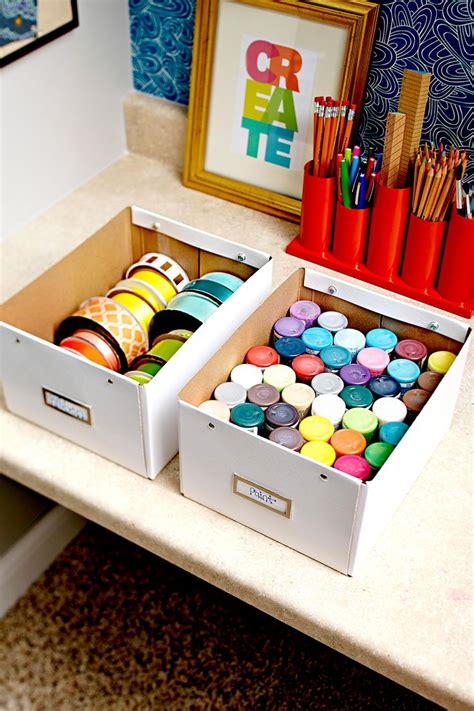 27 Clever Ideas for Organizing Craft Supplies | Organize craft supplies