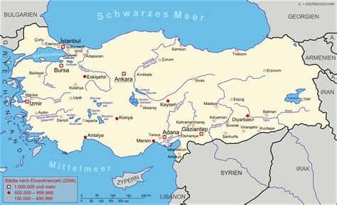 Map Of Turkey Map Of Cities And Rivers Worldofmaps Net Online Maps And Travel Information