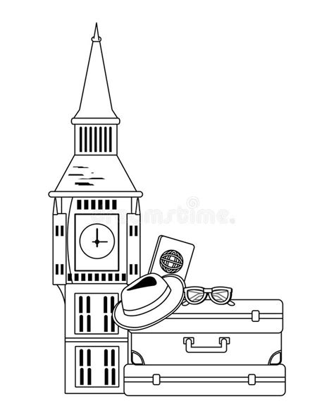 Big Ben Tower Design Stock Vector Illustration Of Concept 148209086