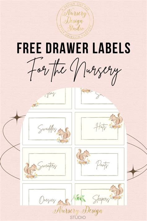 Free Nursery Drawer Labels To Get The Dresser Drawer Organized