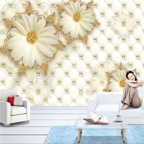 Beibehang Custom Photo Wallpaper 3d Fresco 3d Luxury Gold Jewelry