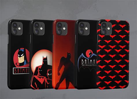 Batman Animated Phone Case Comic Hero Cover For Iphone 12 11 Etsy