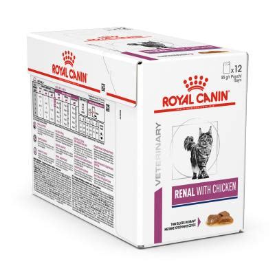 Royal canin veterinary diet® renal™ cat formulas are highly palatable and nutritionally support kidney health in cats. Royal Canin Veterinary Diet Feline Renal Chicken Pouch Wet ...