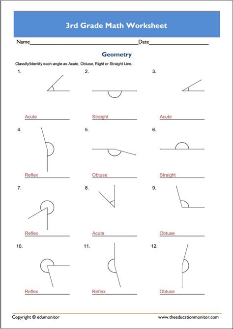 3rd Grade Geometry Worksheets 3rd Grade Math Worksheets Geometry Free
