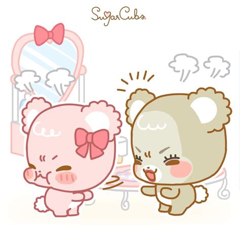 Download the facebook / messenger sugar cubs sticker no.8 in png format for free. Pin by Rawrrr123/ガオー123 on Sugar Cubs | Cute stickers ...