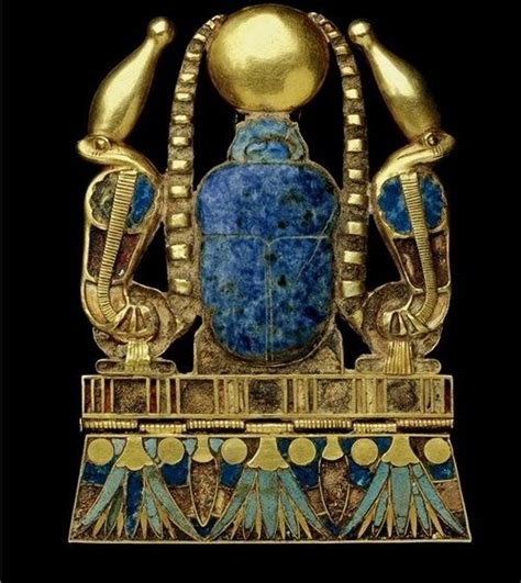Pectoral Lapis Lazuli Ancient Egyptian Jewelry Egyptian Artifacts