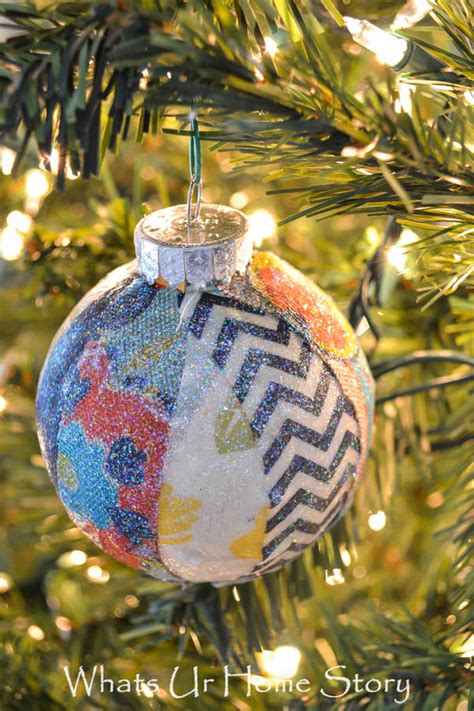 Fabric Scraps Christmas Ornament Whats Ur Home Story
