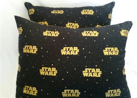 Black Star Wars 7 Pillows The Force Awakens Etsy Star Wars 7 Black