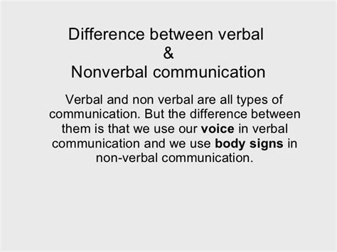 🎉 Verbal And Nonverbal Verbal And Non 2019 02 07