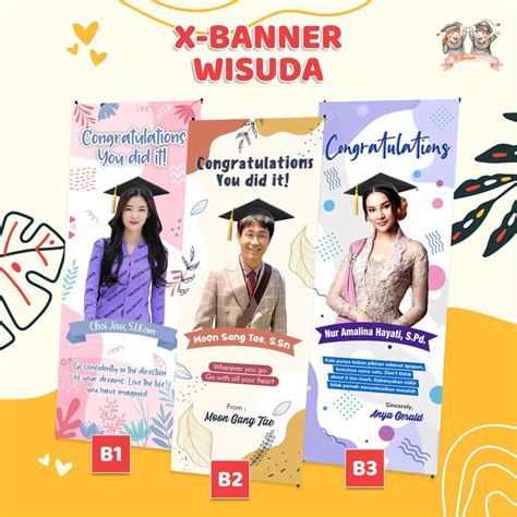 Jual Cetak Banner Xbanner Wisuda Kelulusan Individu Shopee Indonesia