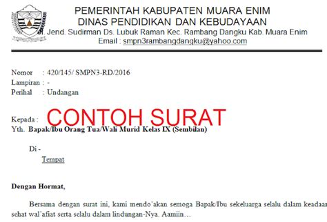 Baik itu berupa surat resmi untuk komunikasi internal, maupun untuk komunikasi eksternal. Contoh Surat Resmi Kelas 6 Sd