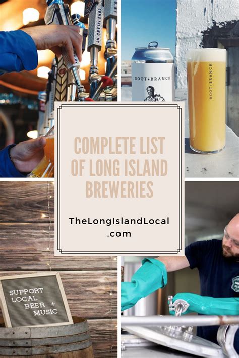Complete List Of Long Island Breweries Craft Beer Breweries Brewery Island