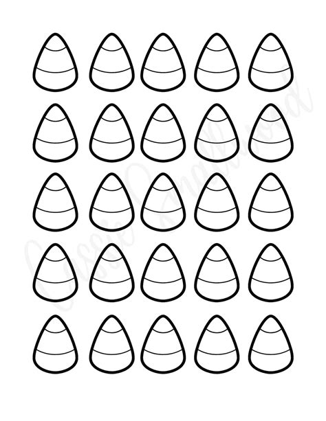 Candy Corn Printable Templates These Candy Dried Outlines Come In Different Sizes And In Colours