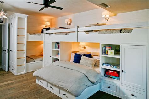 Twin Over Full Bunk Bed With Stairs Kids Beach With Bunk Beds Ceiling