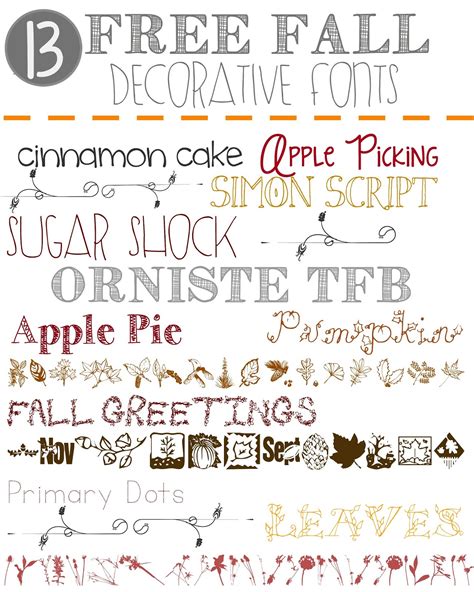13 Free Fall Decorative Fonts Outnumbered 3 To 1