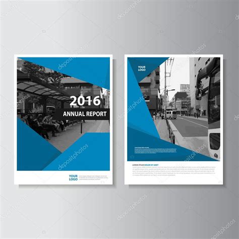 Vector Leaflet Brochure Flyer Template A4 Size Design Annual Report