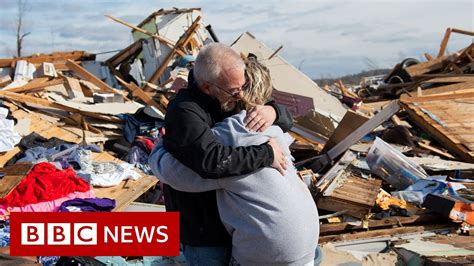 Desperate Search For Tornado Survivors In Us Bbc News Youtube