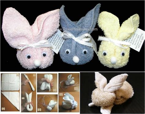 Wonderful Diy Cute Towel Bunny Easter Easter Crafts Eater Crafts