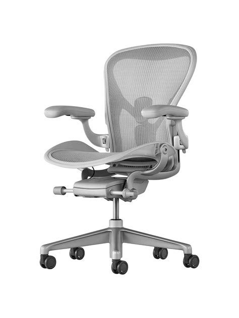 Herman miller mirra 2 ergonomic office chair with standard tilt and butterfly back support | adjustable seat depth, lumbar support, and arms with carpet casters. Herman Miller Aeron Office Chair, Mineral at John Lewis ...
