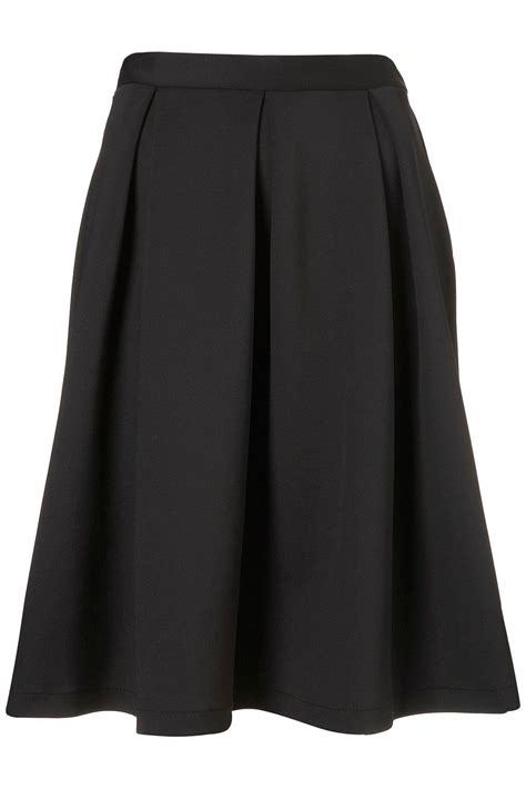 Topshop Black Midi Pleated Skirt Skirt Inspiration Pleated Midi