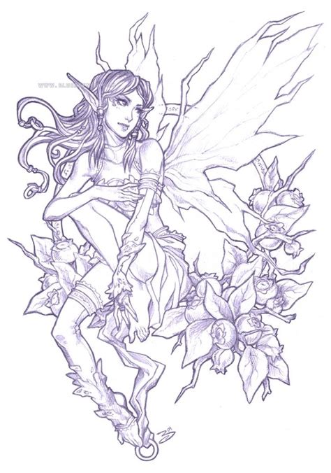 Fairy Drawings In Pencil Fairy Drawings Fairy Coloring Pages Fairy