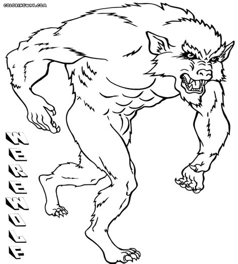 Printable Werewolf Coloring Pages