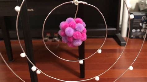 Tiffanys 8th Grade Science Project Model Of Argon Atom Youtube