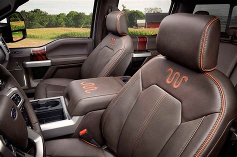 2017 Ford F 350 Super Duty 4x4 Crew Cab King Ranch Interior Seats