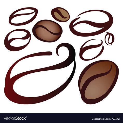 Coffee Beans Royalty Free Vector Image Vectorstock