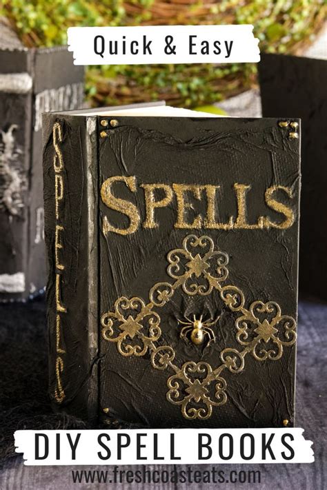 Diy Spell Book Spell Book Spellbook Diy Halloween Spell Book