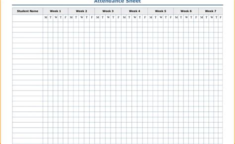 Free Printable Attendance Calendar Calendar Printables Free Blank