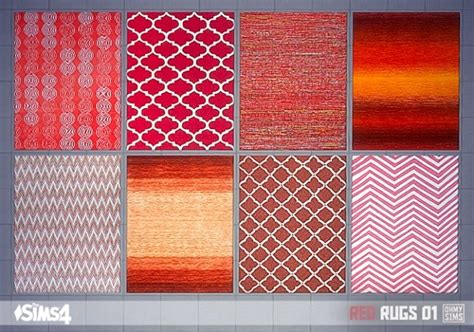 Red Rugs 01 At Oh My Sims 4 Sims 4 Updates