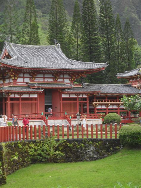 Japanese Temple Oahu Hawaii Japanese Buildings Oahu Oahu Hawaii