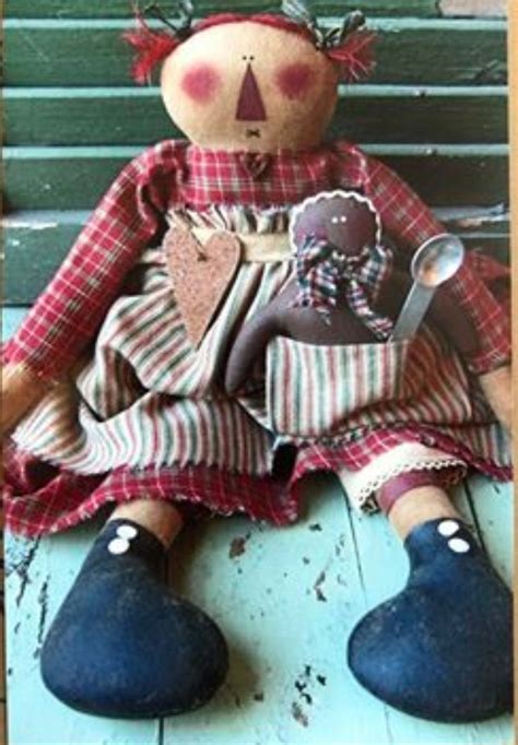 Emily Louise Primitive Doll Pattern Ck78 Etsy Primitive Doll