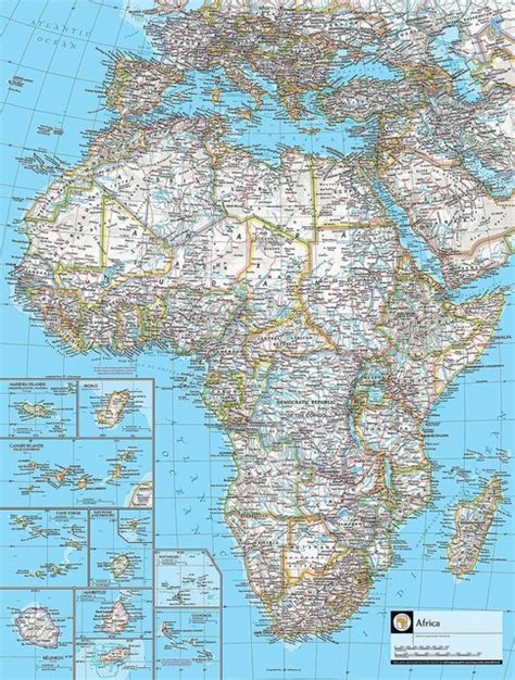 Map Of Africa Wallpaper Wall Mural Self Adhesive Multiple Political