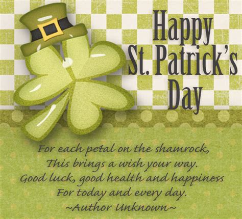 Happy St Patricks Day Blessing Free Happy St Patricks Day Ecards 123 Greetings