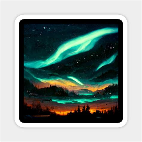 Aurora Borealis Northern Light Show Northern Lights Magnet