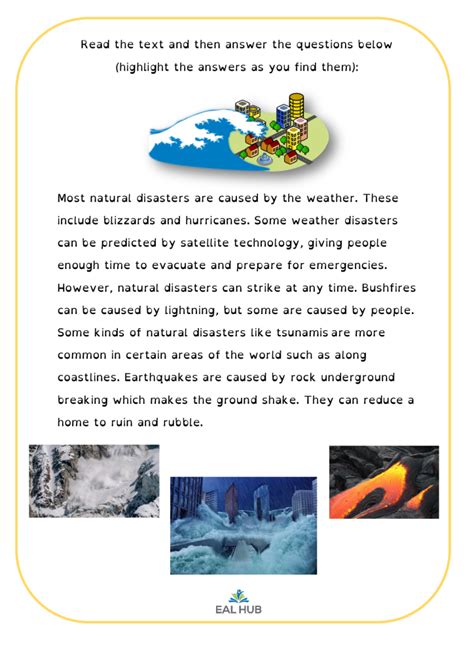 Natural Disasters Comprehension Inclusion Hub