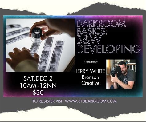 Darkroom Basics Developing 818 Darkroom