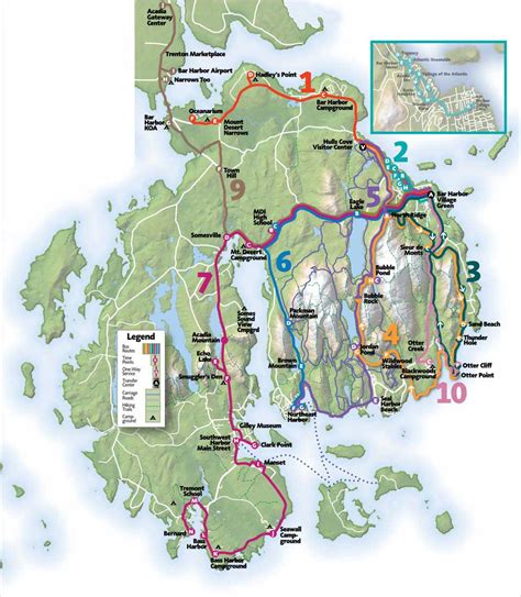 New Center Buses And Map Aid Acadia National Park Visitors