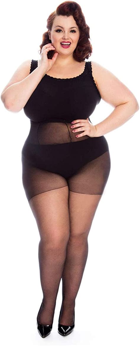 All Woman Plus Size Classic Tights 20 Denier Pack Of 3 Uk