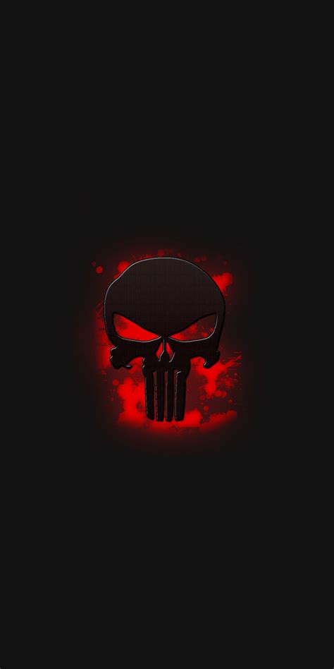 The Punisher Skull Logo Art 1080x2160 Wallpaper Skull Wallpaper