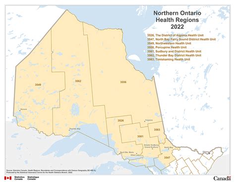 Map 6 Ontario Health Units Northern Ontario Health Regions 2022