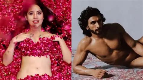 Viral Video Uorfi Javed Lies In Bed Of Roses Netizen Asks Inspired By Ranveer Singh India Tv