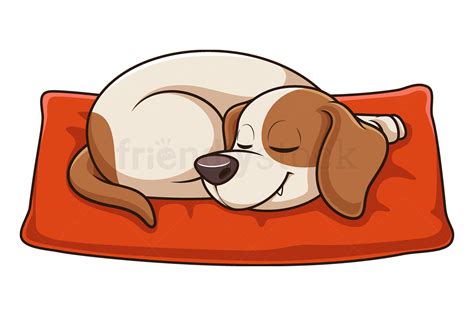 Dog Sleeping Cartoon