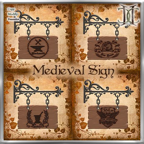 Second Life Marketplace Medieval Sign