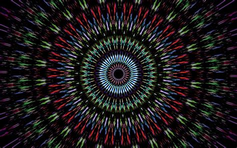 Psychedelic Kaleidoscope Circle By Lonewolf6738